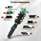Coilovers for Mazda 3 (2004-2009) Adjustable Height Suspension