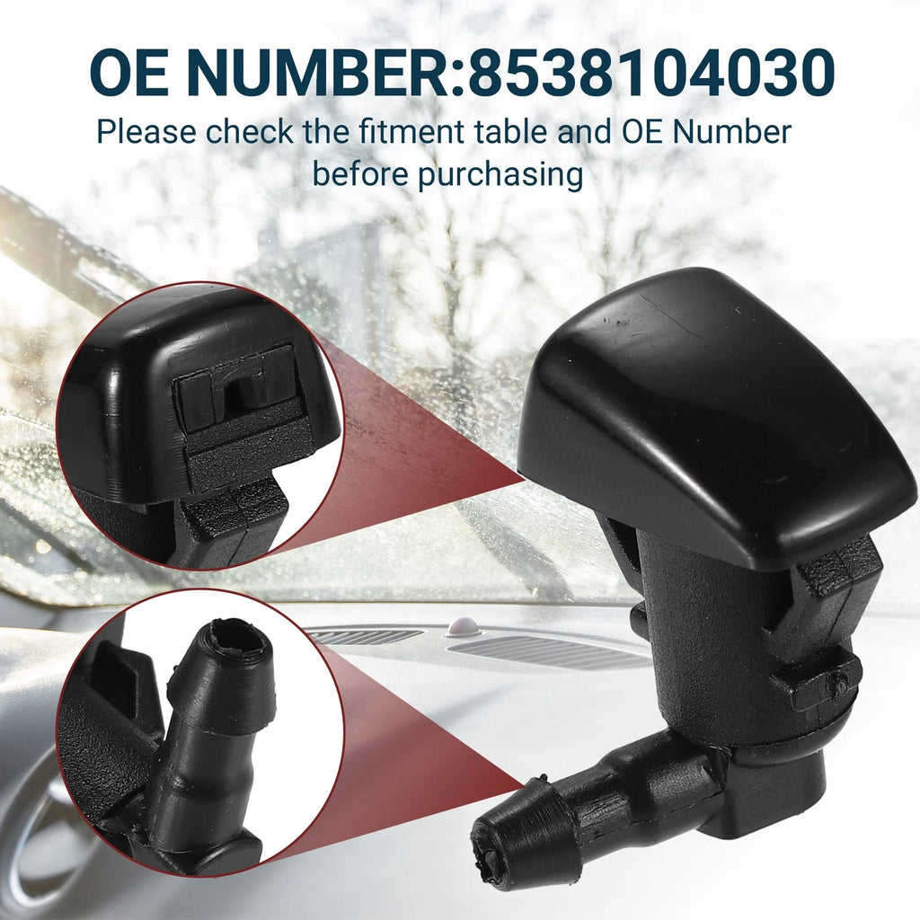 Set of 1 Windshield Washer Nozzle for Toyota Tacoma (2005–2023)