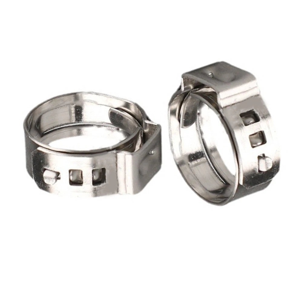 25pcs Stainless Steel Hose Clamps for DIY and Repair Projects