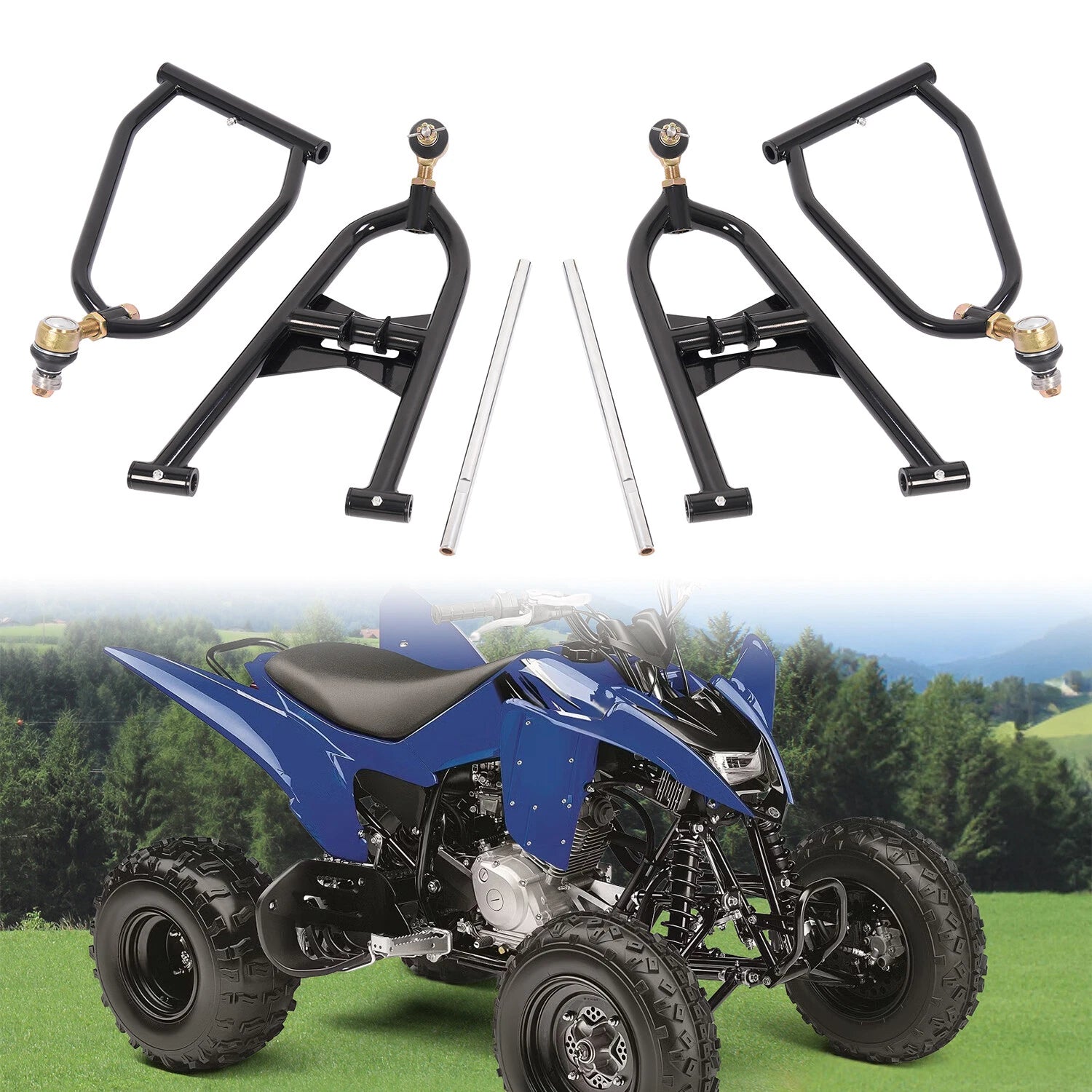 Extended Steel A Arms for Yamaha Raptor 250 125 (2008–2013)