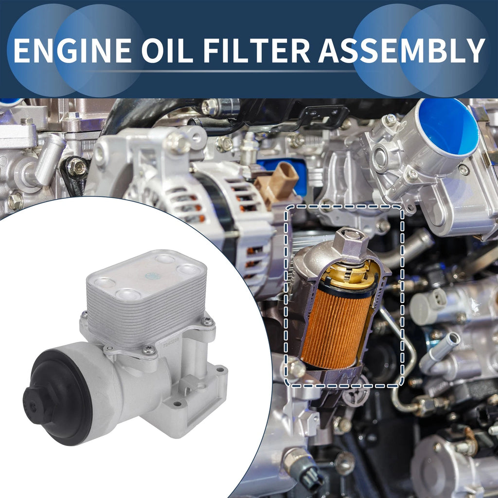Engine Oil Cooler Filter Housing for Audi A3 Q3 Quattro (2013–2020) No. 03L115389B
