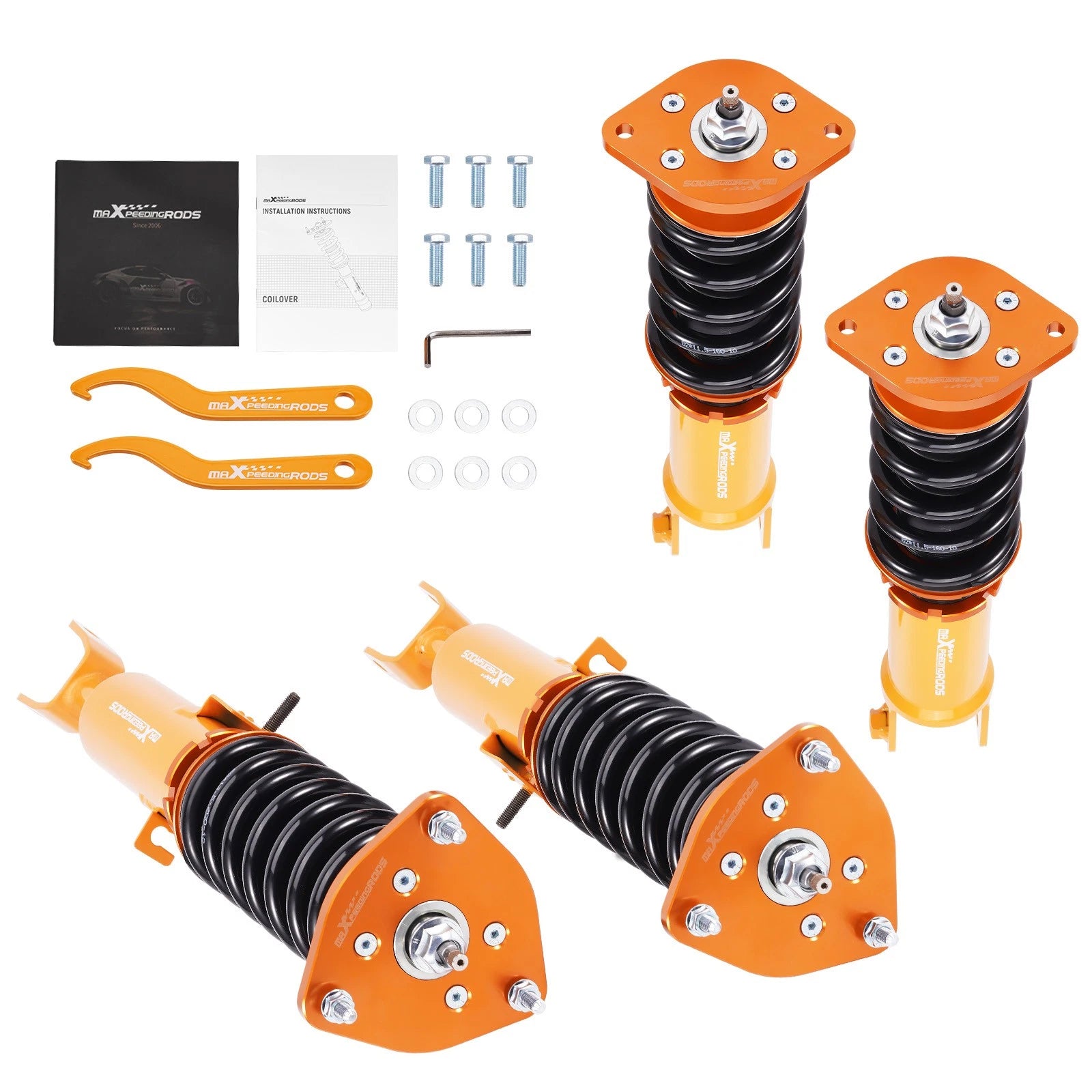24-Way Adjustable Coilovers Strut Kit for Nissan 350Z / G35 (2003–2008)