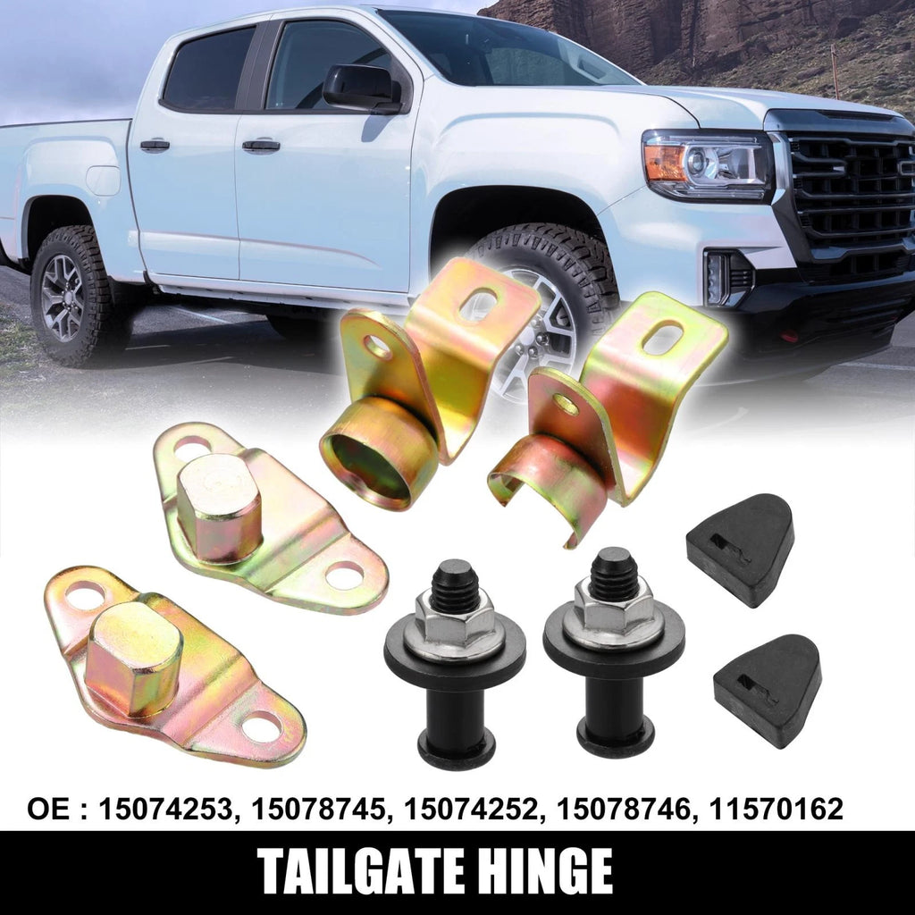 Set of 2 Tailgate Hinges for Chevy Silverado Sierra (15074253)