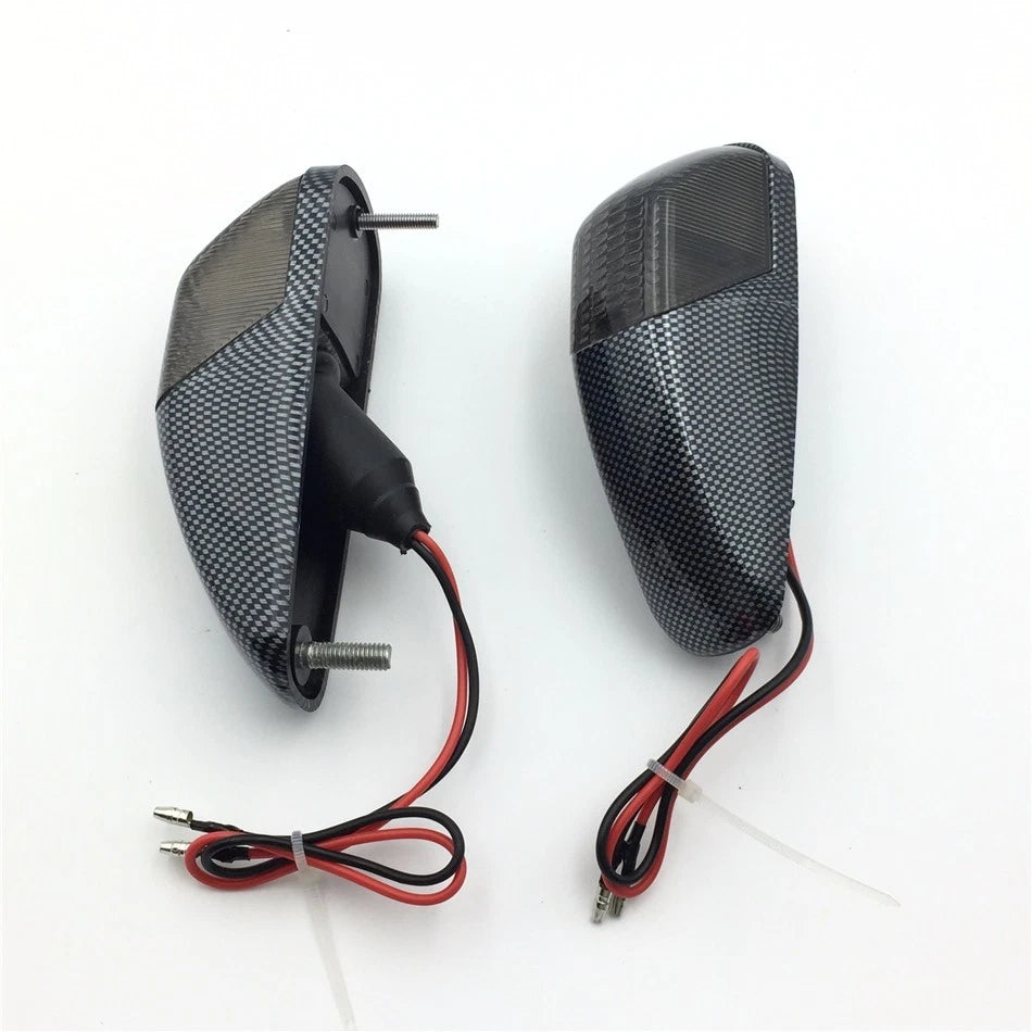Carbon Smoke Flash Turn Signals for Kawasaki ZX14, ZX14R, ZZR1400 (2006–2009)