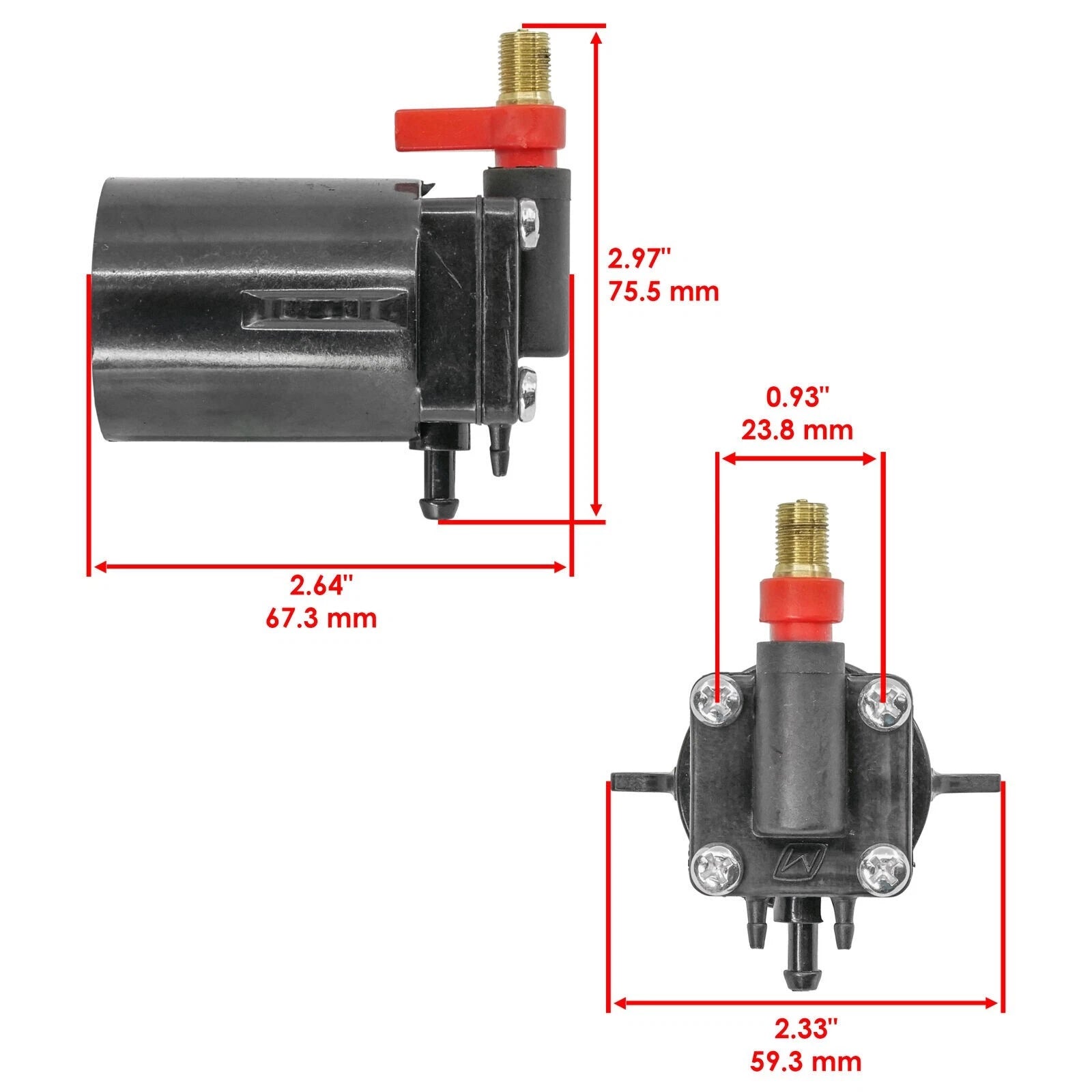 Fuel Primer Choke Solenoid for Evinrude Johnson OMC (437231, 437234)