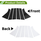 6 Pcs Pillar Window Trim for Chevy Blazer (2019–2022) Black
