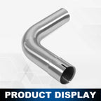 8Pcs 3" OD Stainless Steel Mandrel Bend Exhaust Pipes for Universal Fit