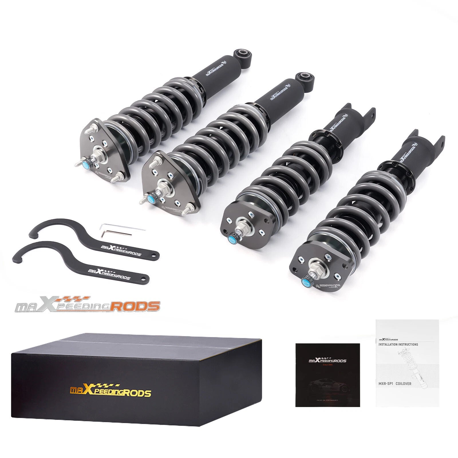 MaXpeedingrods T7 Coilover 24 Way Suspension for Nissan 370Z Infiniti G37 (2008–2015)