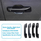 Set of 4 Door Handle Cover Trim for BYD Shark (2025–2027) RHD