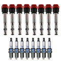Set of 8 Ignition Coils & NGK Laser Platinum Spark Plugs for Audi R8 S5 RS5 (2007–2021)