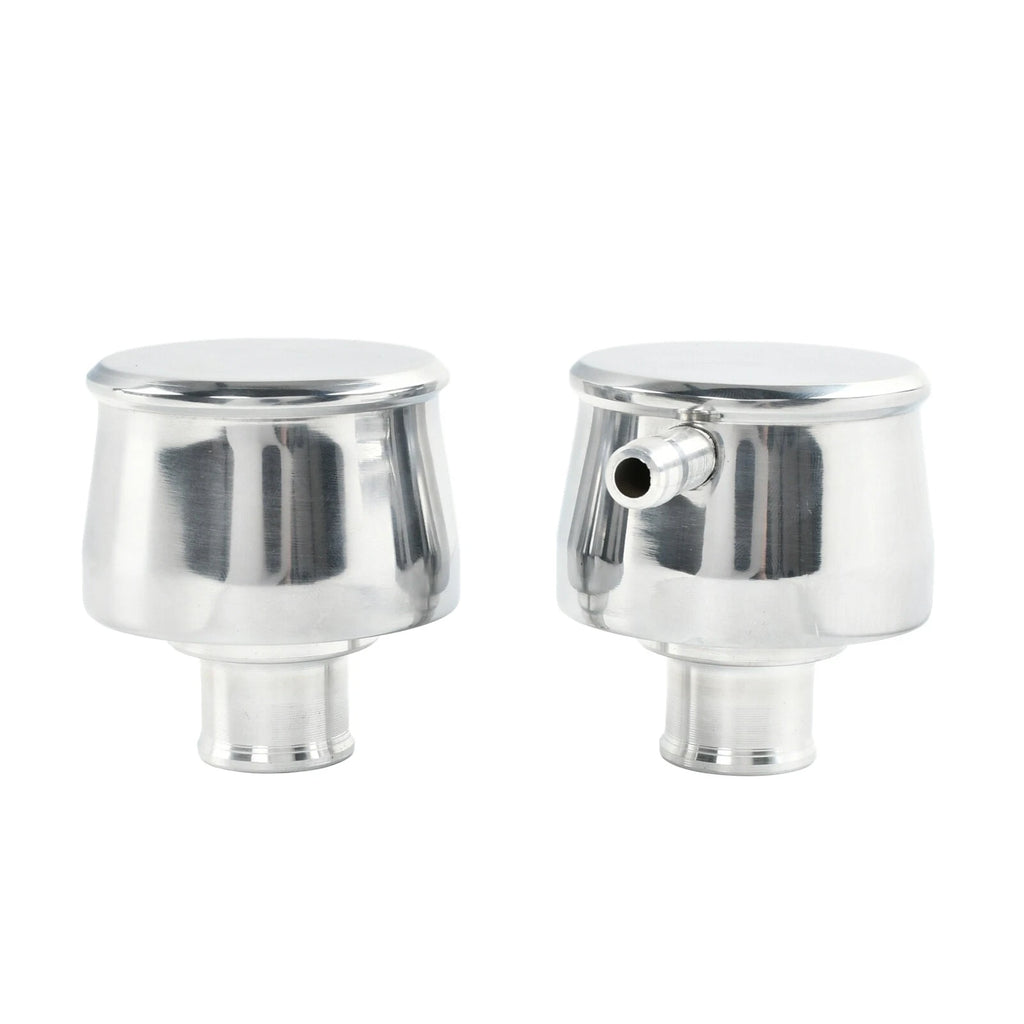 Billet Polished Aluminum Valve Cover Breather with Grommets for