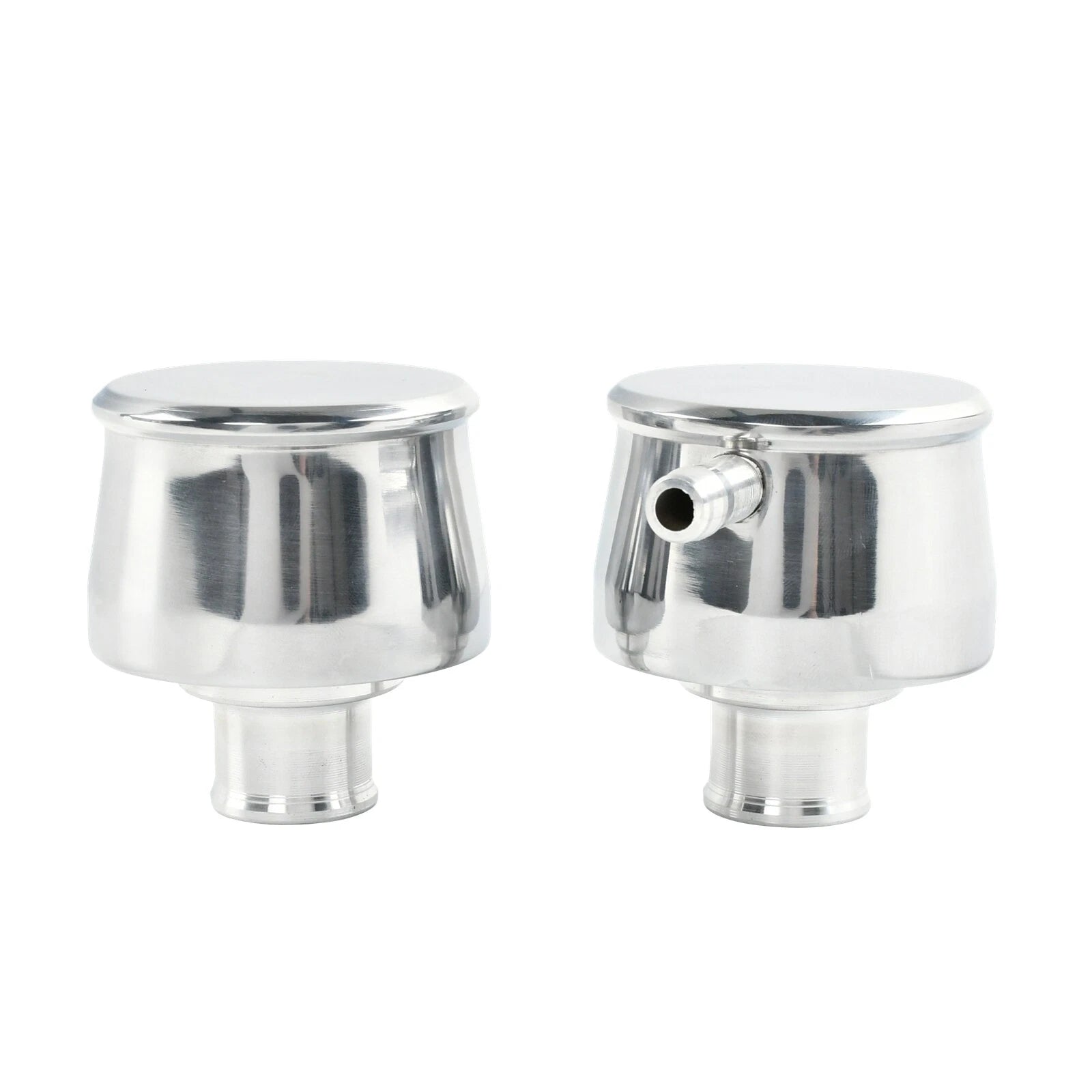 Billet Polished Aluminum Valve Cover Breather with Grommets for