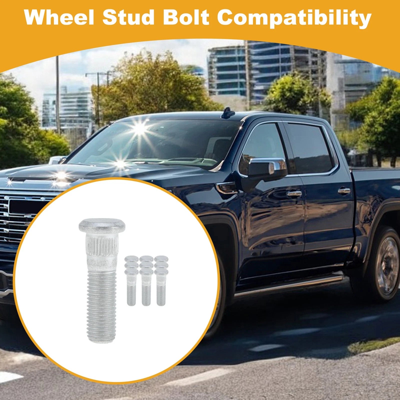 Set of 10 M12x1.5 Wheel Lug Studs for Mazda Mazda3 (2008–2012)