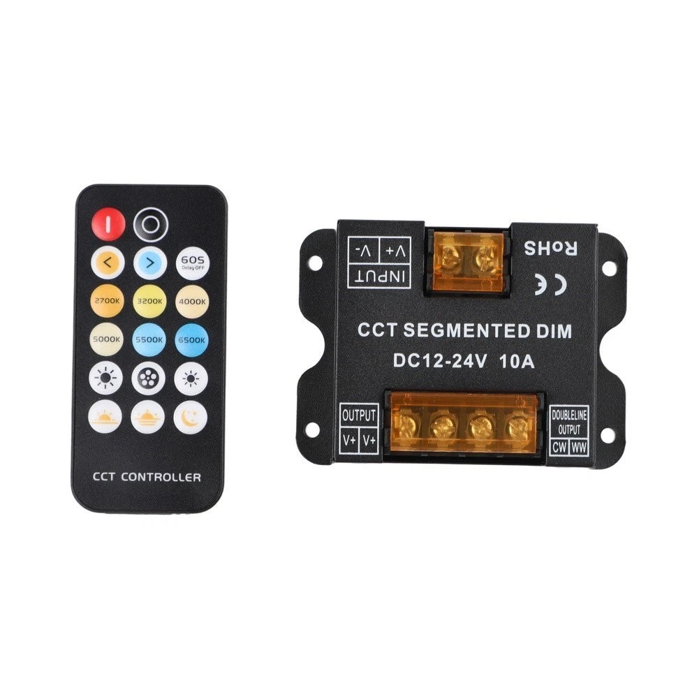 Dual Color Temperature LED Dimmer for Light Strips (RF Control)