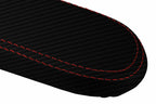 Carbon Fiber Console Lid Cover for VW Jetta Vento (1999–2004) Red Stitch