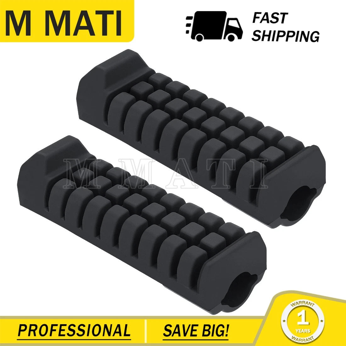Pair Rubber Foot Pegs for Suzuki LT80 LT 80 Quadsport (1987–2006) 43551-40B00