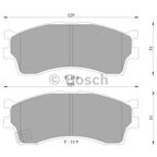 Front Disc Brake Pad Set 2.0L for Kia Credos (1999-2000)