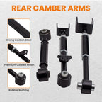 Set of 6 Adjustable Rear Control Camber Arms for Acura TL