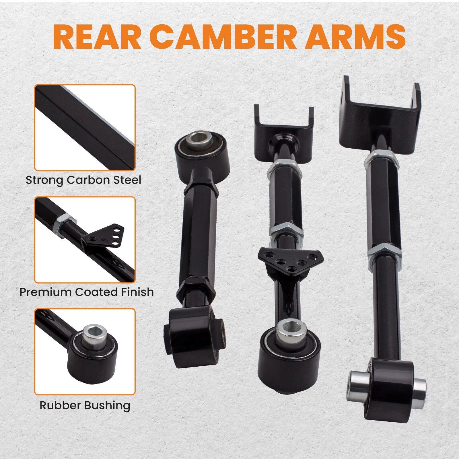 Set of 6 Adjustable Rear Control Camber Arms for Acura TL