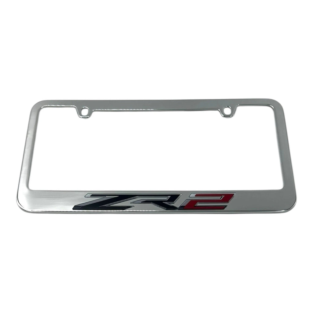 Chrome License Plate Frame Licensed for Chevrolet ZR2 (2017–2024)