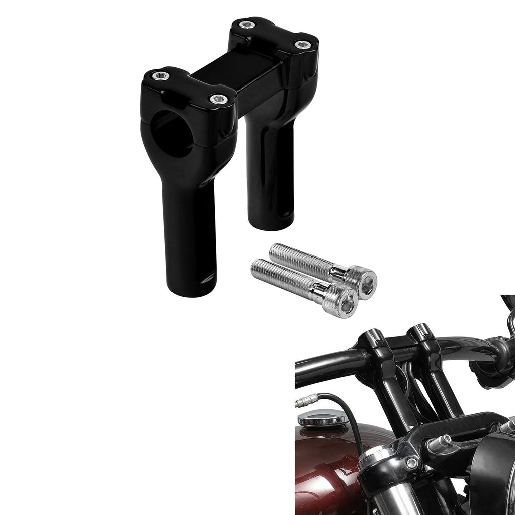 4" Handlebar Riser Clamp Kit for Harley Softail Dyna (1991–2023)