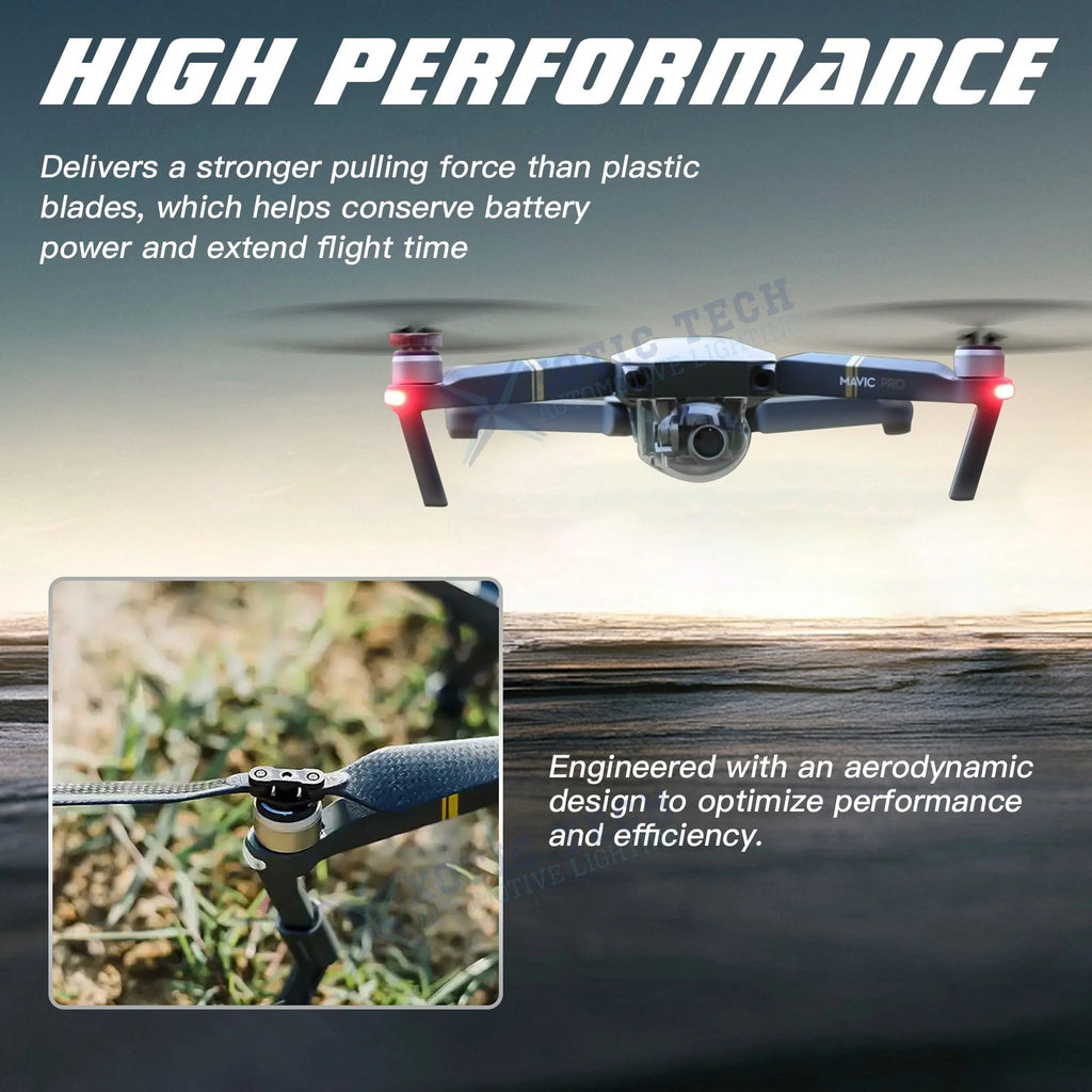Quiet Carbon Fiber Propellers for DJI Mavic Pro (2016-2017)
