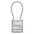 Satin-Chrome Cable Keychain - Officially Licensed for Dodge Challenger