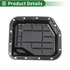 Engine Oil Pan for Dodge Ram 1500 1996-2001 - 1 x No.52118779AB, Iron Black