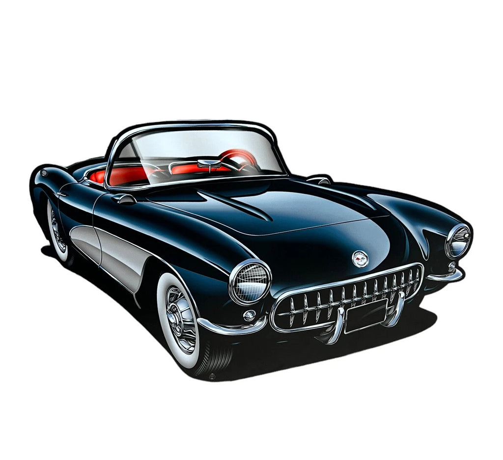 Metal Sign for Chevrolet Corvette Black (2005–2013)