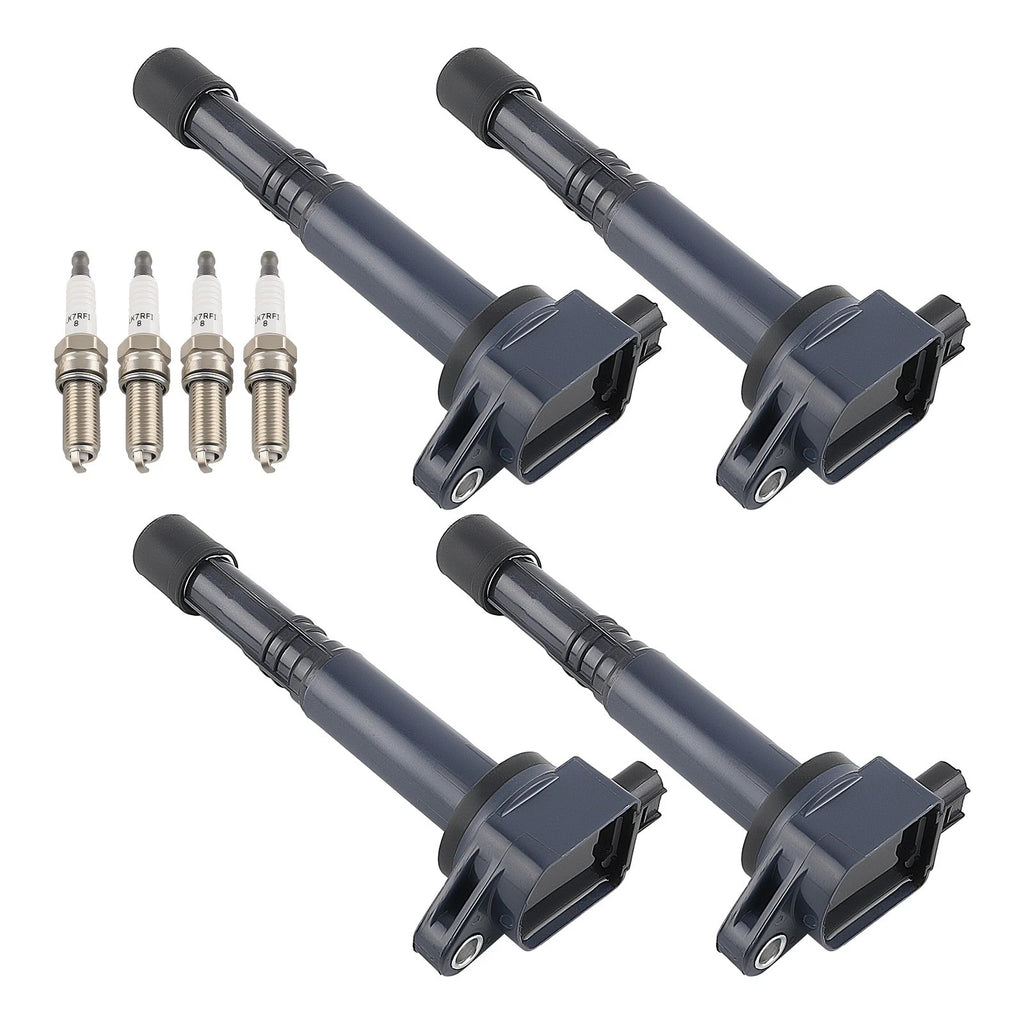 4X Ignition Coils + 4X Spark Plugs for Acura ILX Honda Accord Civic CR-V (2013–2021) UF-602