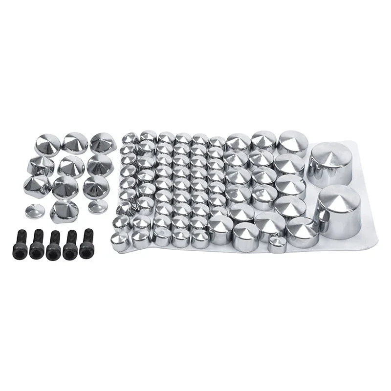 Chrome Topper Bolt Cap Cover for Harley Softail Rocker Fatboy (2007-2013)
