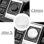 Model Knob Cover for Subaru Forester Impreza XV Crosstrek (2019–2021) Silver Tone