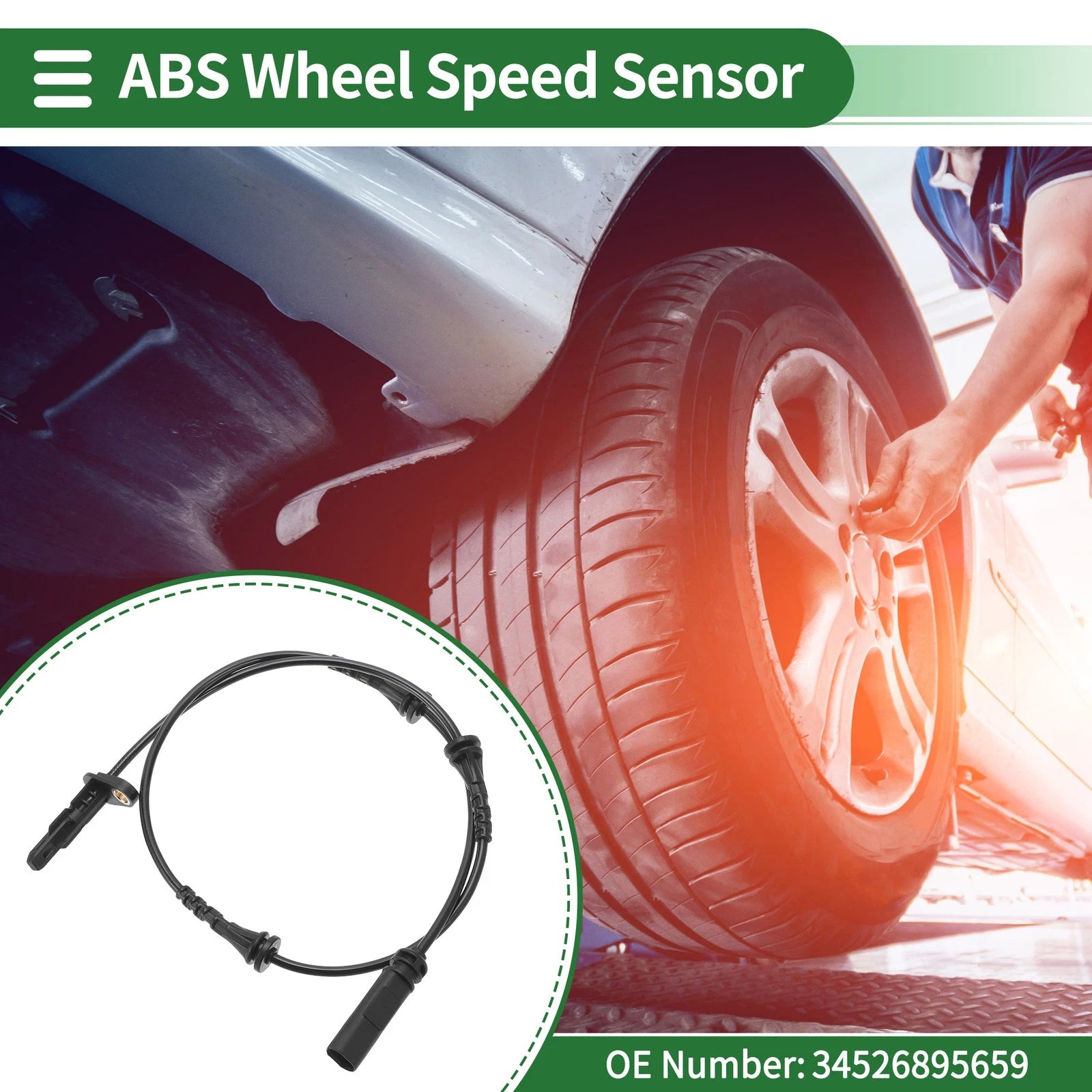 ABS Wheel Speed Sensor No. 34526895659 for BMW X3 G01 (2018–2023) Left Right Rear