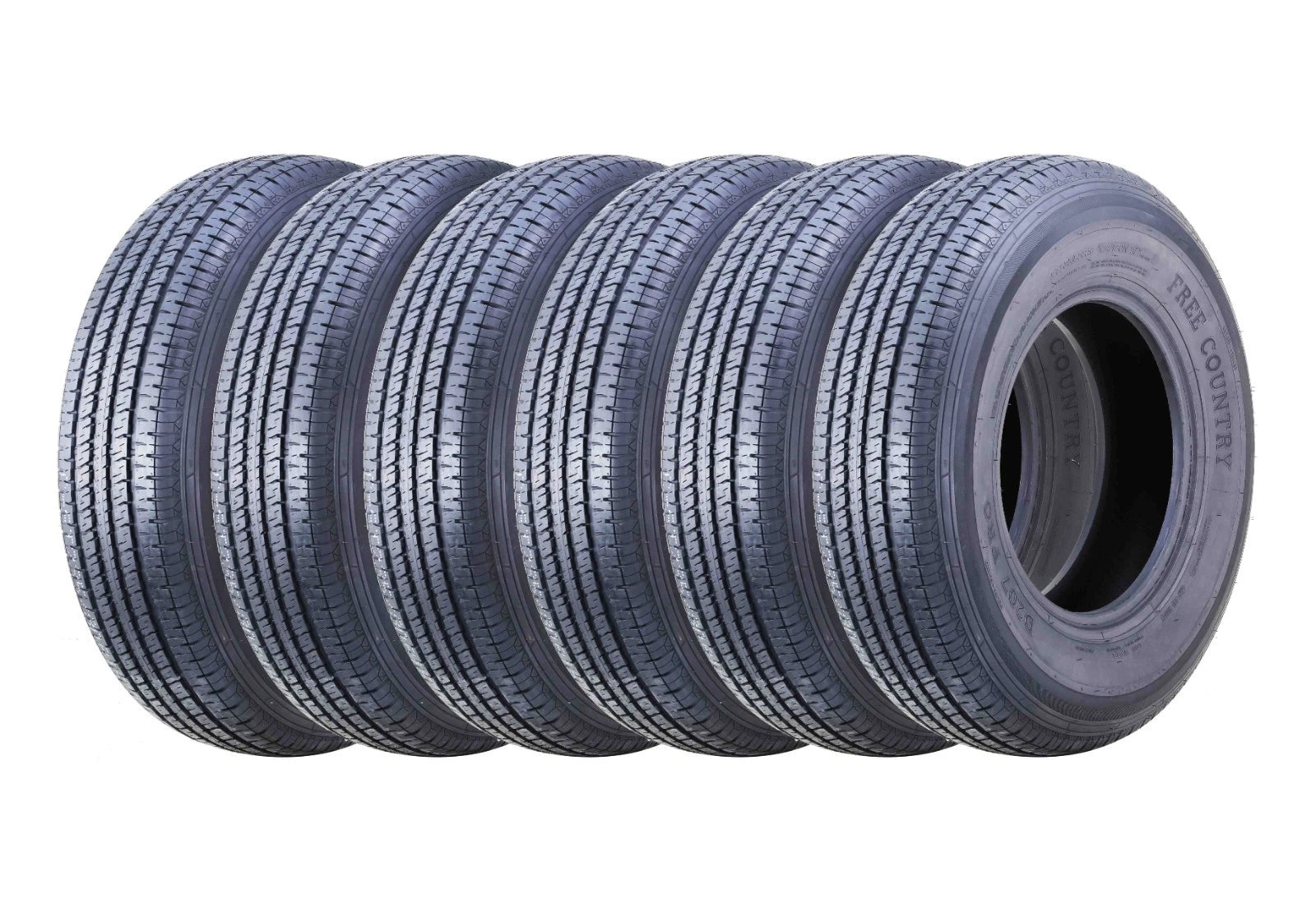 6 Premium Trailer Tires ST235/80R16 (Load Range E, 10PR)