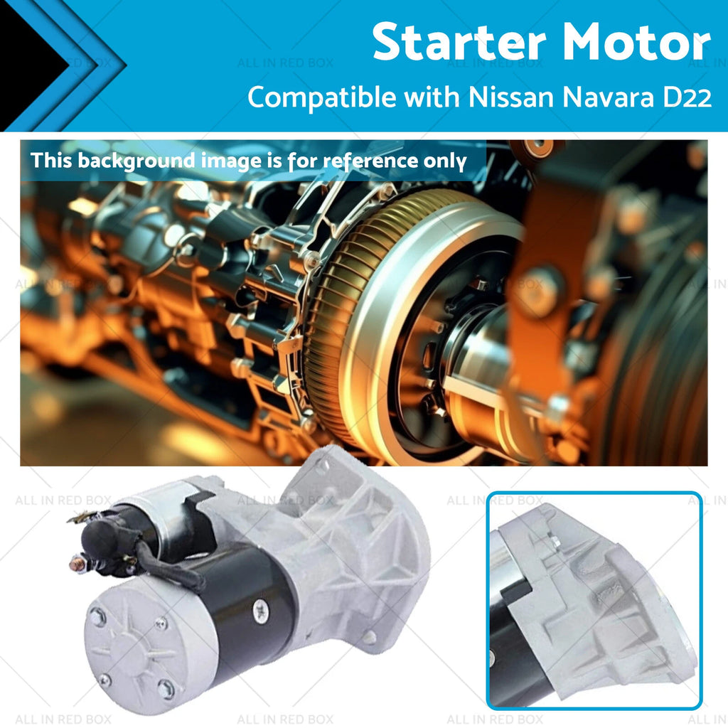 Starter Motor for Nissan Navara D21 D22 (1986–2004) 2.5 2.7 3.2L Diesel