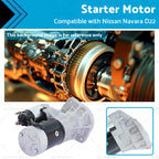 Starter Motor for Nissan Navara D21 D22 (1986–2004) 2.5 2.7 3.2L Diesel