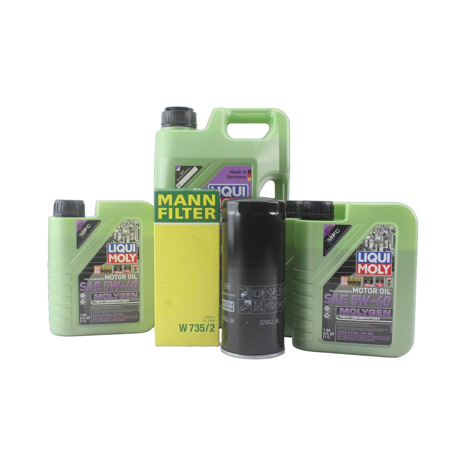 Oil Change Kit for Audi ABH/ART 4.2L (2000–2005) - 5W-40, 8L, Molygen