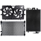 Cooling Fan Radiator AC Condenser Kit for Ford Escape (2009–2012)