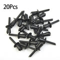 20x Black Rivet Clip for BMW E12 E28 E30 E34 E36 E39 E46 E60 E6