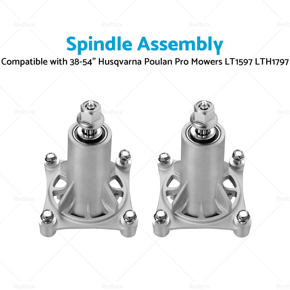 2X Spindle Assembly 187292 for Husqvarna Poulan Pro Mowers (38-54")