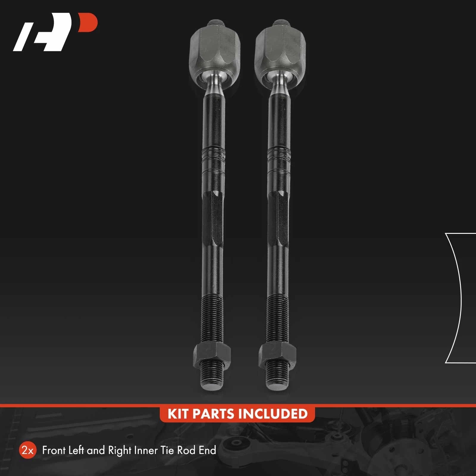 2X Front Inner Side Tie Rod End for Buick Verano (2012-2017)