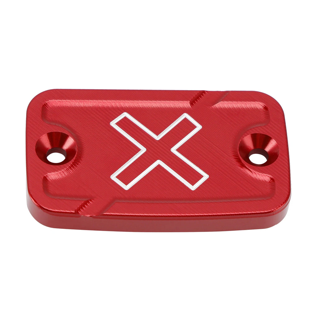 CNC Brake & Clutch Reservoir Caps Red for Ducati Scrambler 800 1100 (2015–2023)