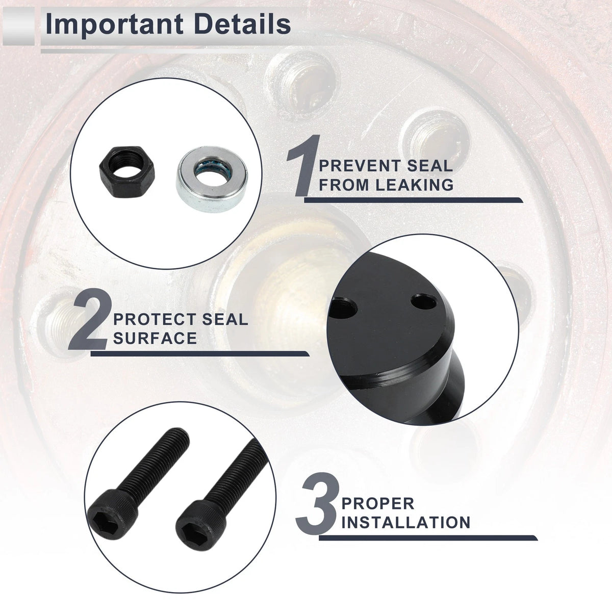 Rear Crankshaft Seal Installer Tool for Ford Super Duty F-650 (2016–2021)