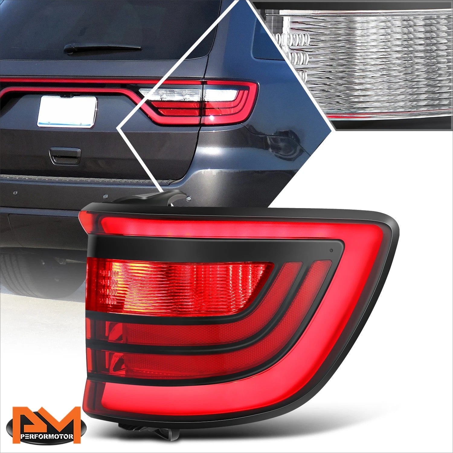 Fog Light Cover for Chrysler 200 (2015–2017) - Left Side, Black