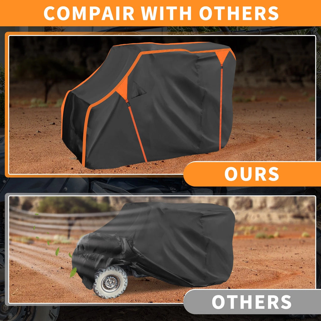 Waterproof UTV Cover for Honda Pioneer 1000 (2016–2023) Black 210D PU