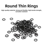 100 Pack Stainless Steel Fly Fishing Tippet Connectors 2mm ID 2.5mm OD