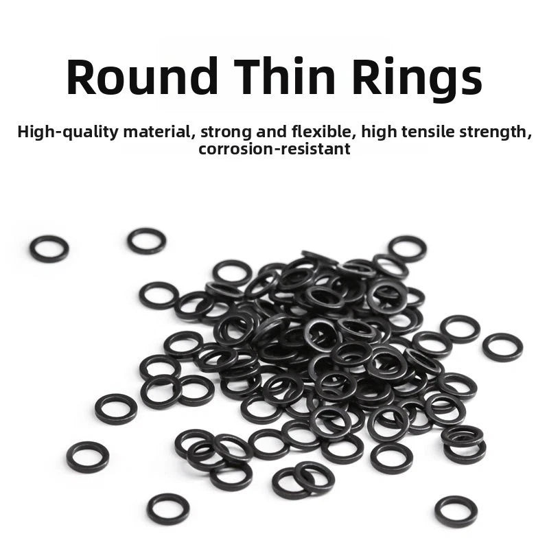 100 Pack Stainless Steel Fly Fishing Tippet Connectors 2mm ID 2.5mm OD
