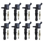 8X Ignition Coils + 8X Spark Plugs for Ford F150 Lincoln Mercury (1997–2008)