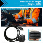OBD2 16 Pin to USB Adapter Cable for Cars (1996–Present)