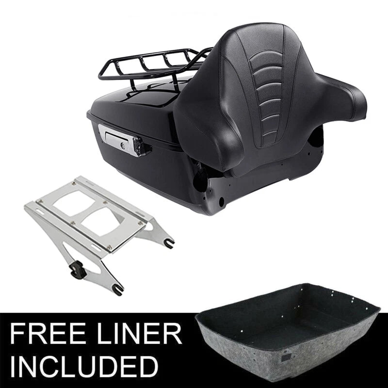 King Luggage Trunk Backrest Mount for Harley Touring Street Glide (2014–2026)